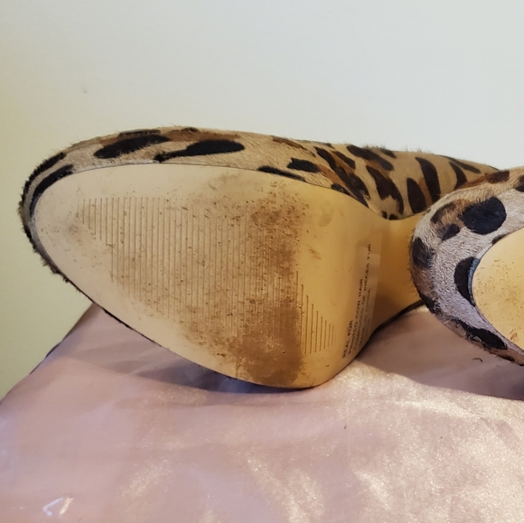 Steve Madden Women's Fur Leopard Heels - Picture 4 of 5